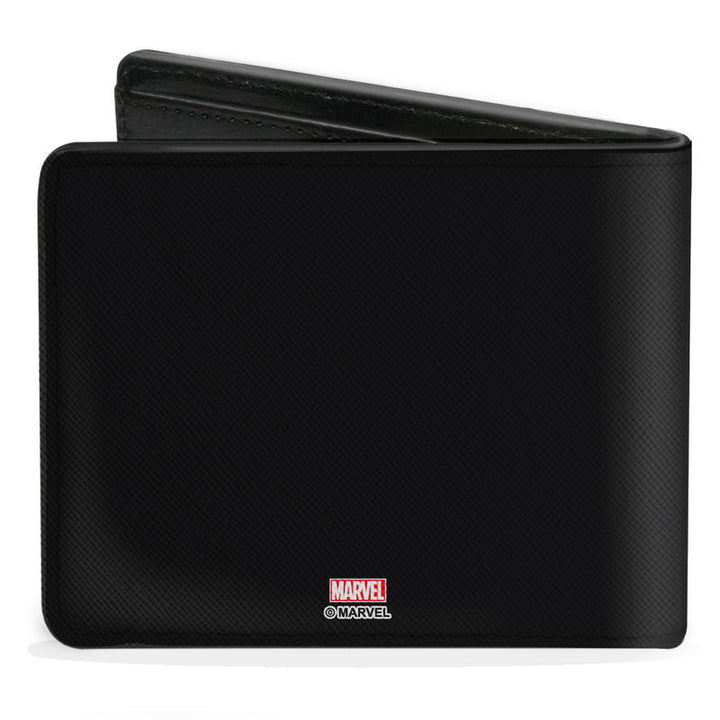 Black Panther Icon Outline Marvel Avengers Bi-Fold Wallet