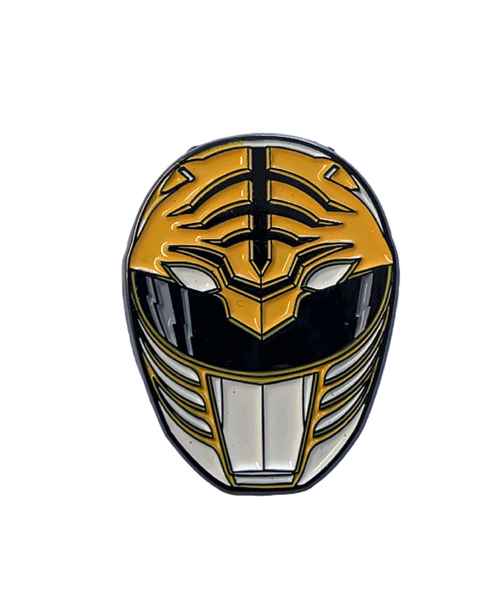 Power Rangers White Ranger Mask and Emblem Tommy 2 Pack Enamel Pin Set