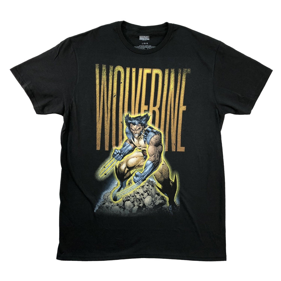X-Men Wolverine Skull Pile Marvel Comics Adult T-Shirt