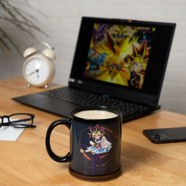 YU-GI-OH Yugi and Dark Magician 15 oz. Heat Change Ceramic Coffee Mug