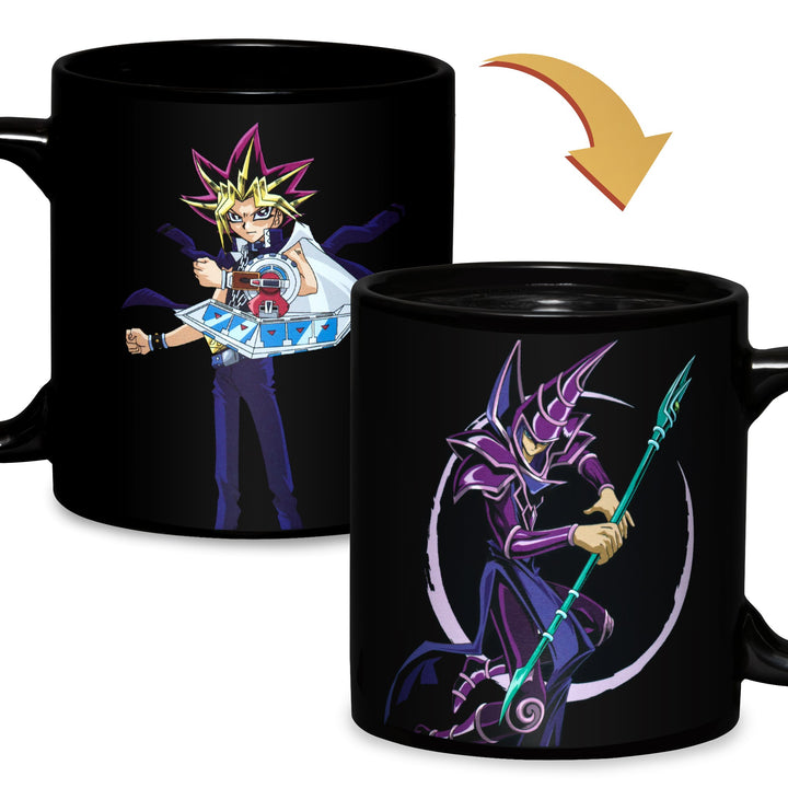 YU-GI-OH Yugi and Dark Magician 15 oz. Heat Change Ceramic Coffee Mug