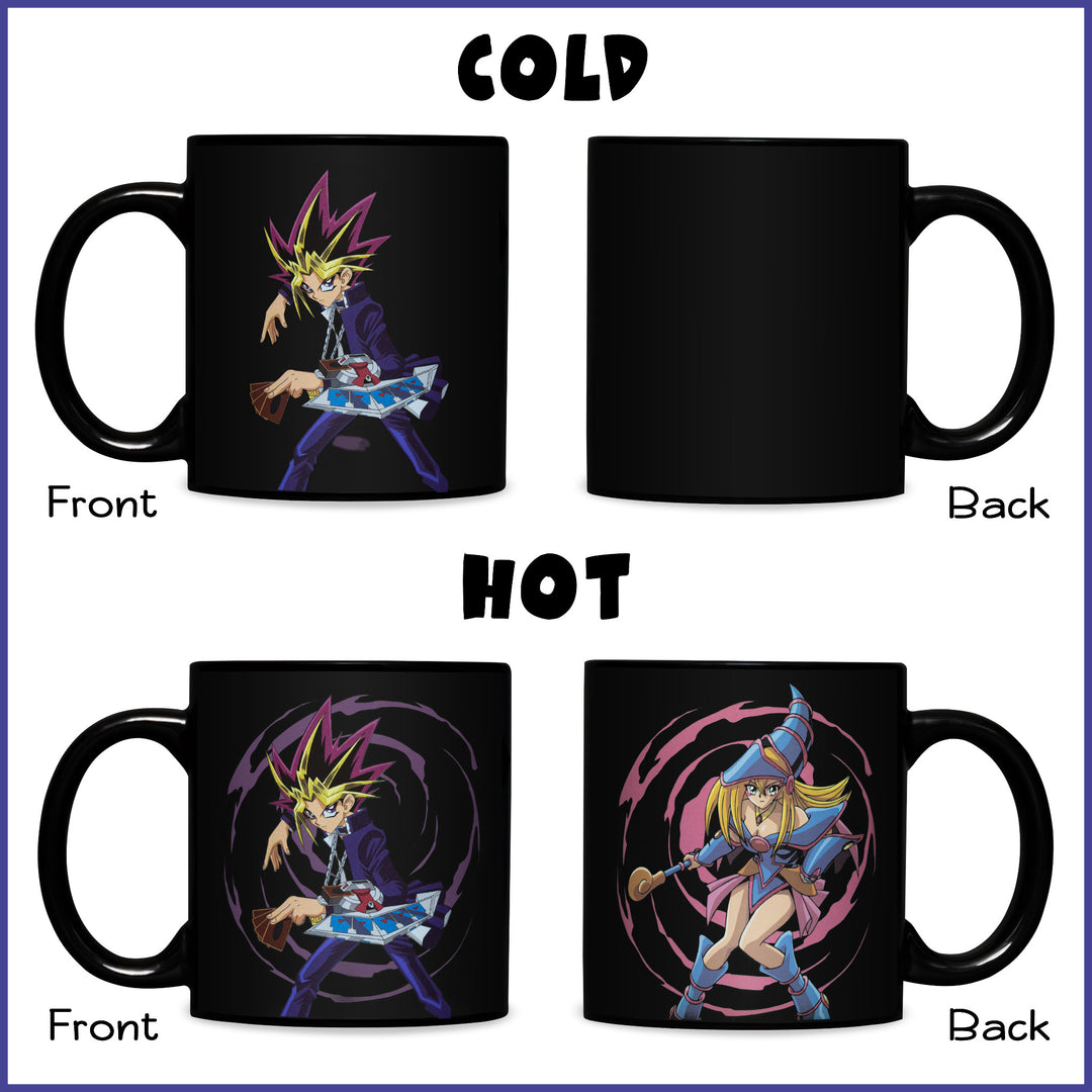 YU-GI-OH Yugi and Dark Magician Girl 15 oz. Heat Change Ceramic Coffee Mug