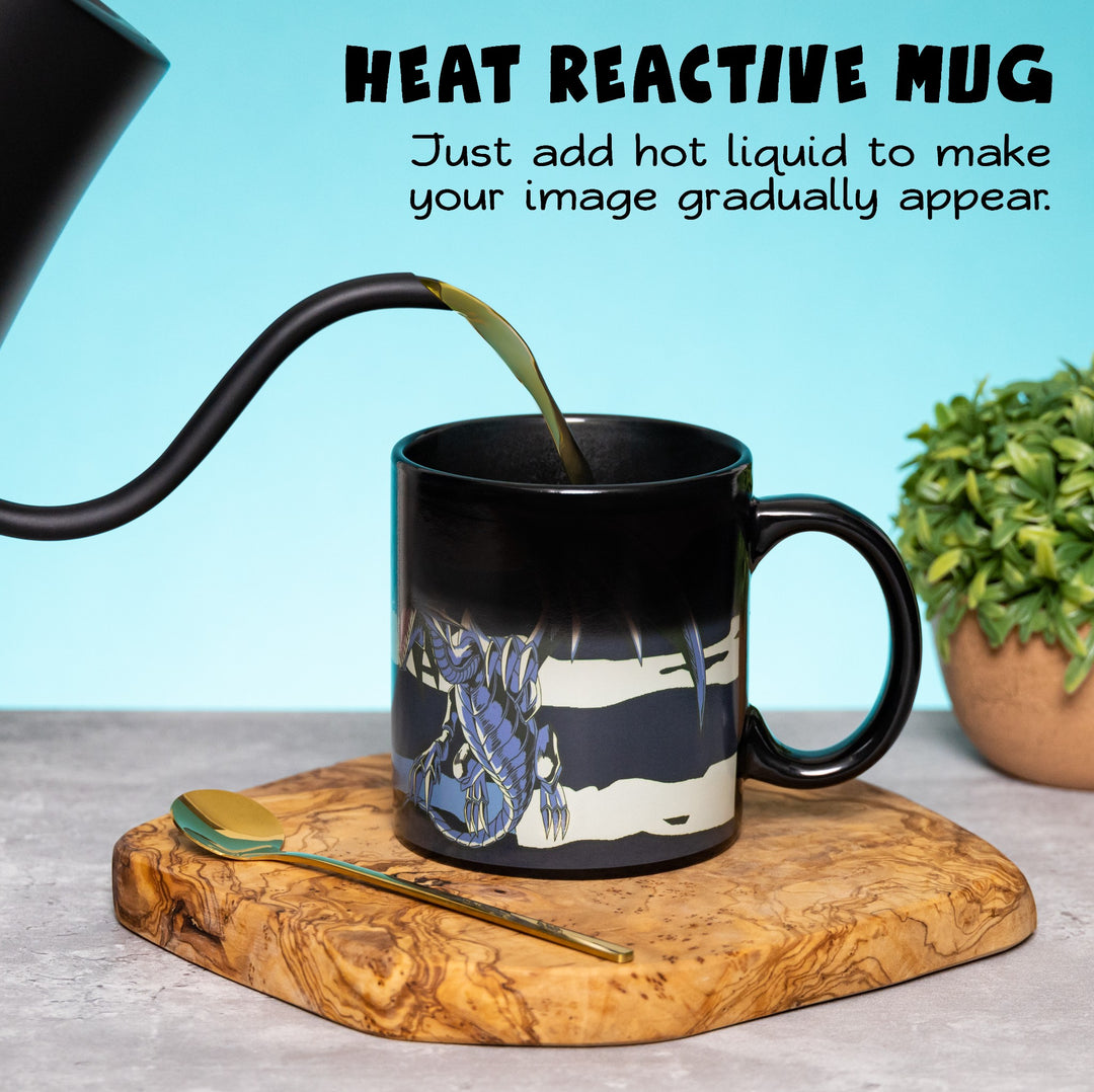 YU-GI-OH Seto Kiaba and Blue Eyes White Dragon 15 oz. Heat Change Ceramic Coffee Mug