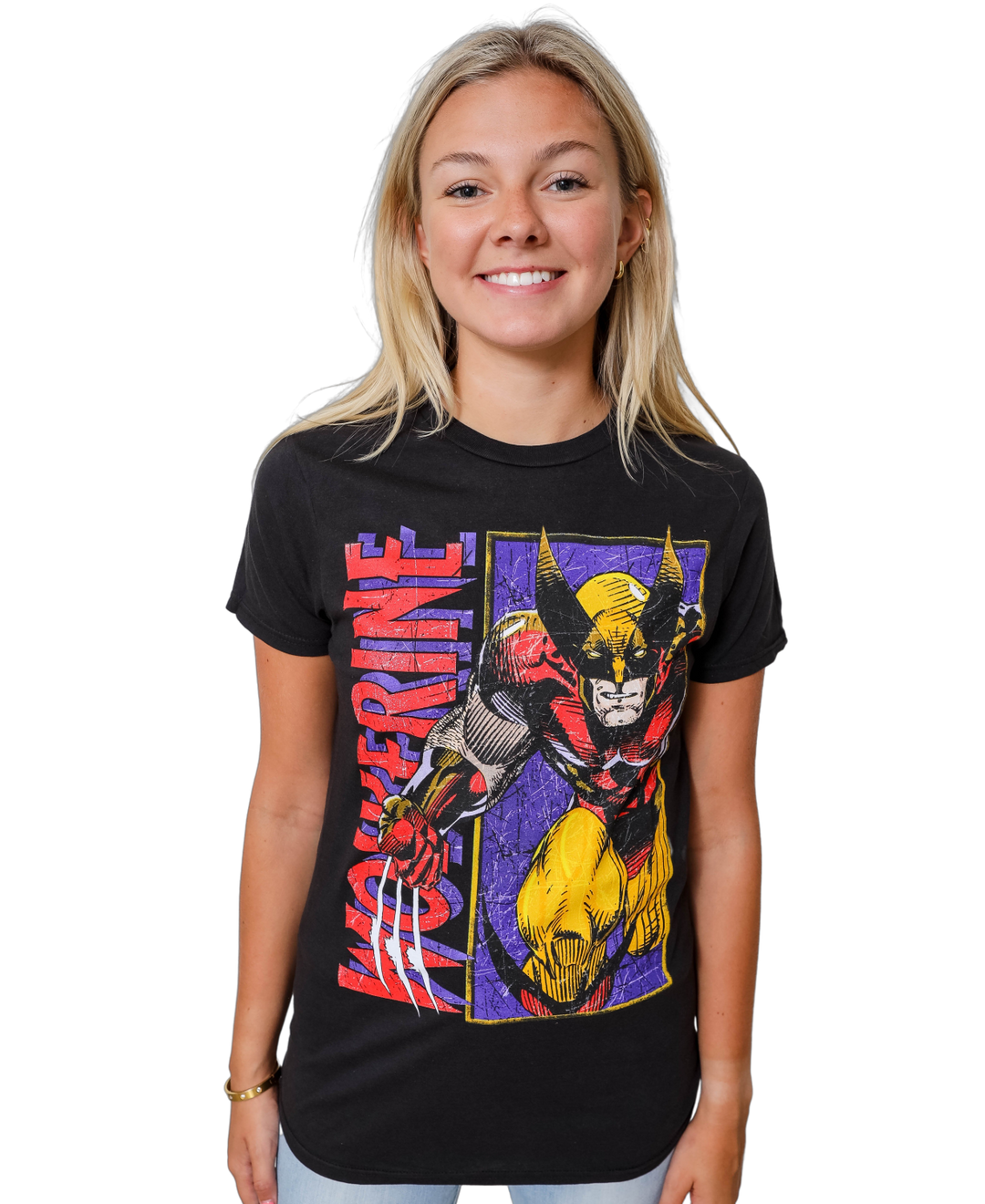 Wolverine Panel X-Men Marvel Comics Adult T-Shirt
