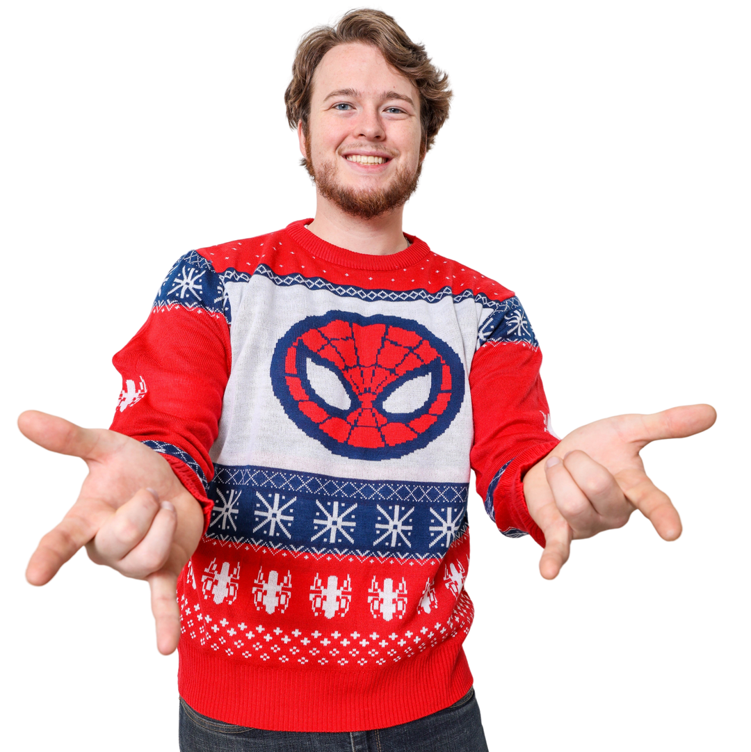 Pull de Noël Spiderman adulte unisexe - Marvel pour les vrais fans