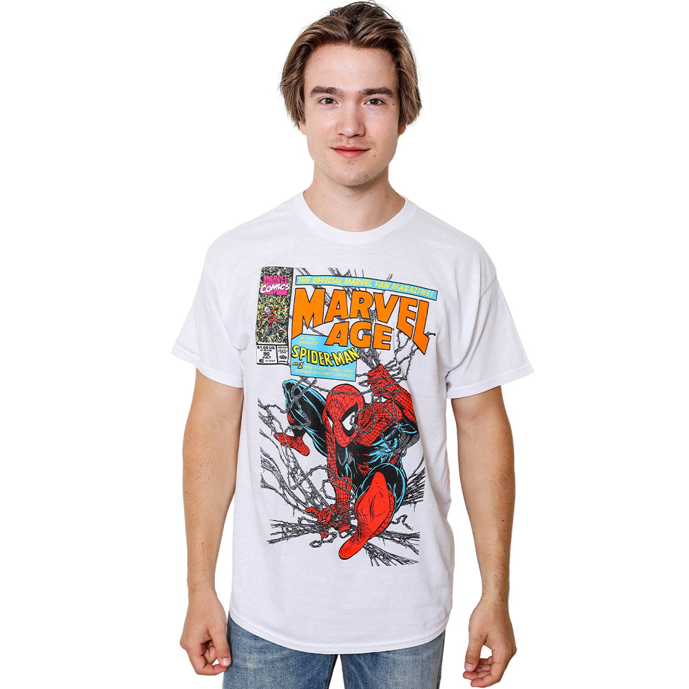Spider-Man 90's Marvel Age Officially Licensed Adult T Shirt