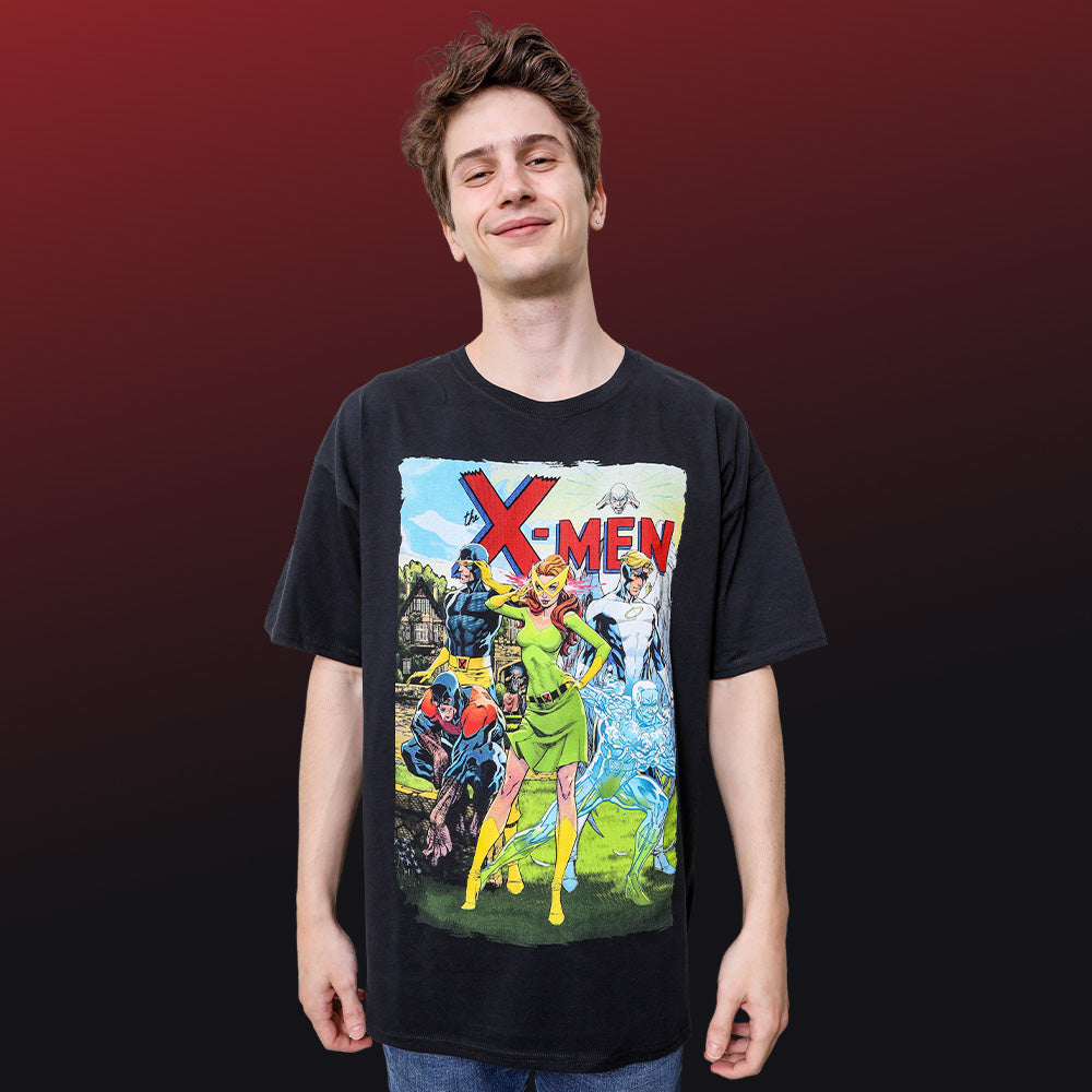 Marvel Comics X-Men Original Team by J. Scott Campbell Adult T-Shirt