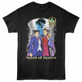 Ace Attorney - Spirit Of Justice - Front Print Adult Short Sleeve Solid T-Shirt - Black