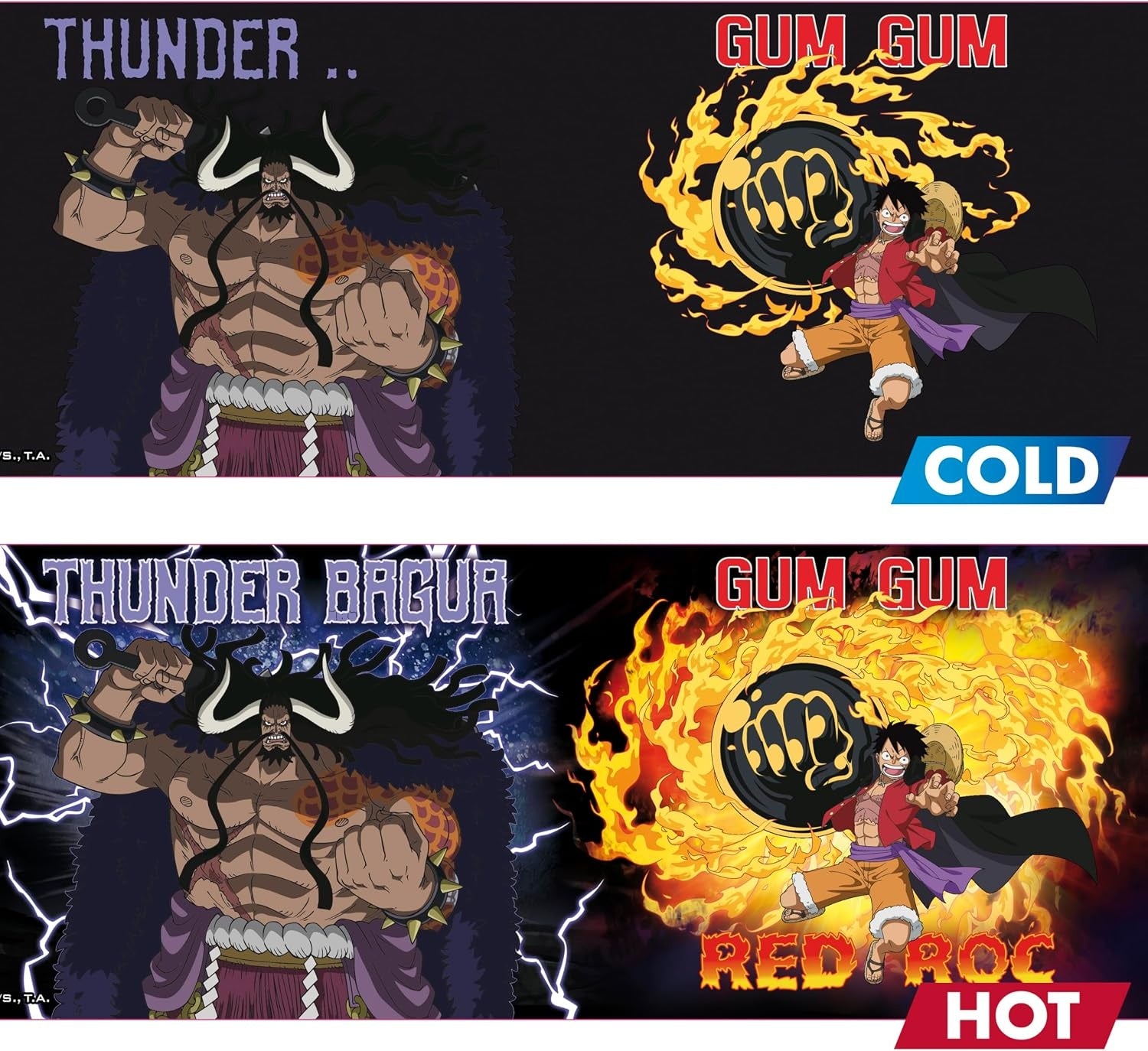 ABYstyle - One Piece - Luffy vs. Kaidou - 16 oz Heat Change Mug
