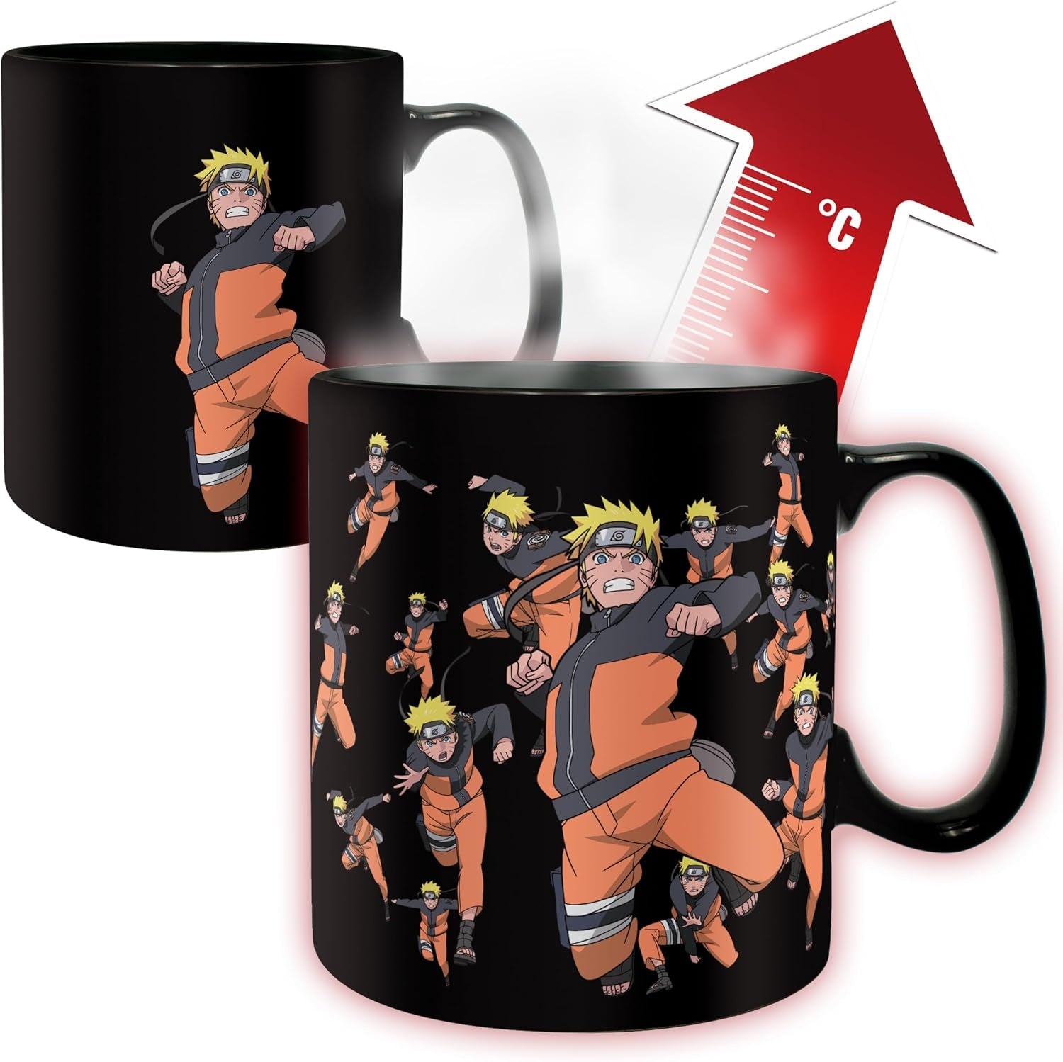 ABYstyle - Naruto Shippuden - Multicloning - 16 oz Heat Change Mug