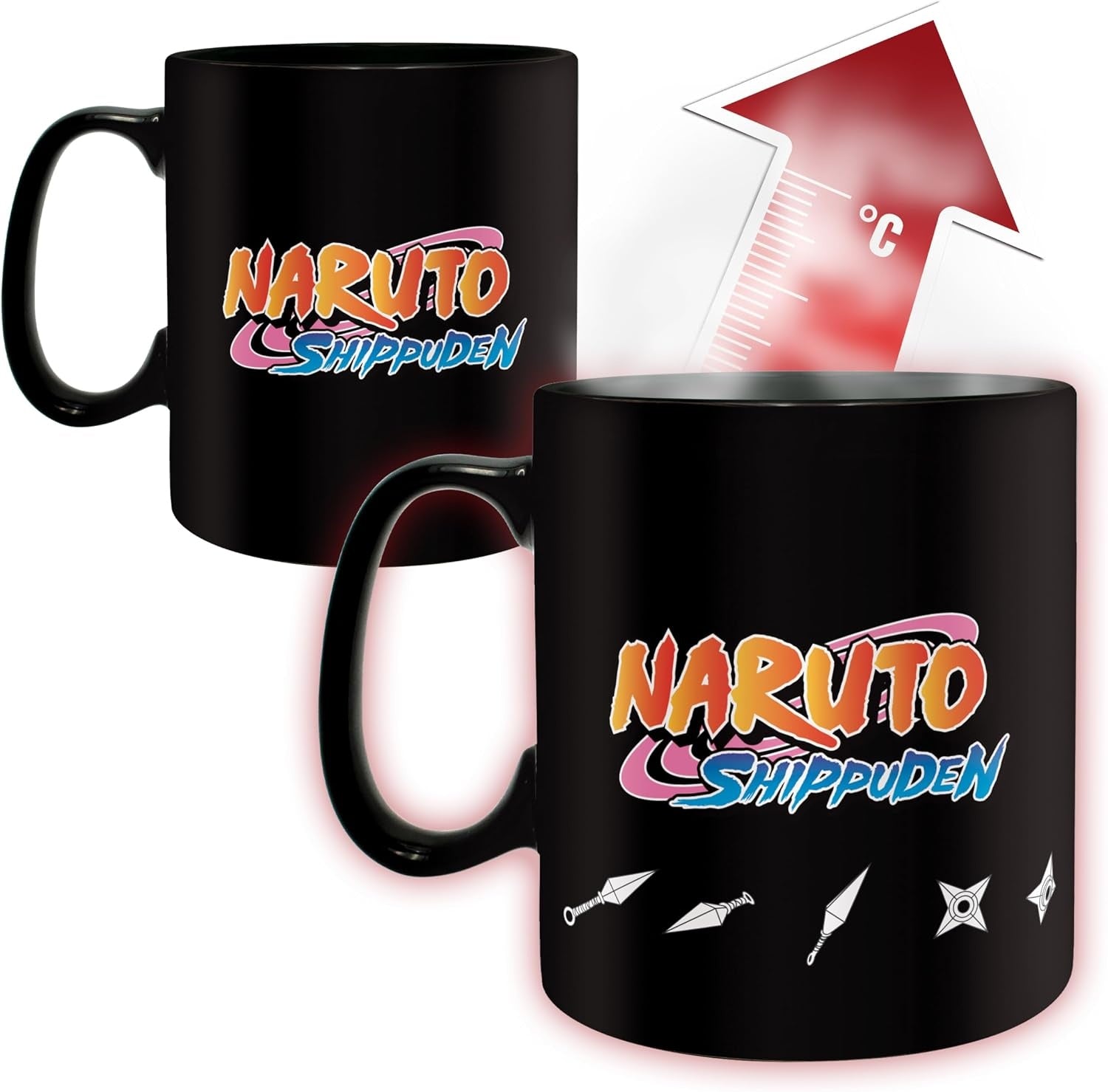 ABYstyle - Naruto Shippuden - Multicloning - 16 oz Heat Change Mug