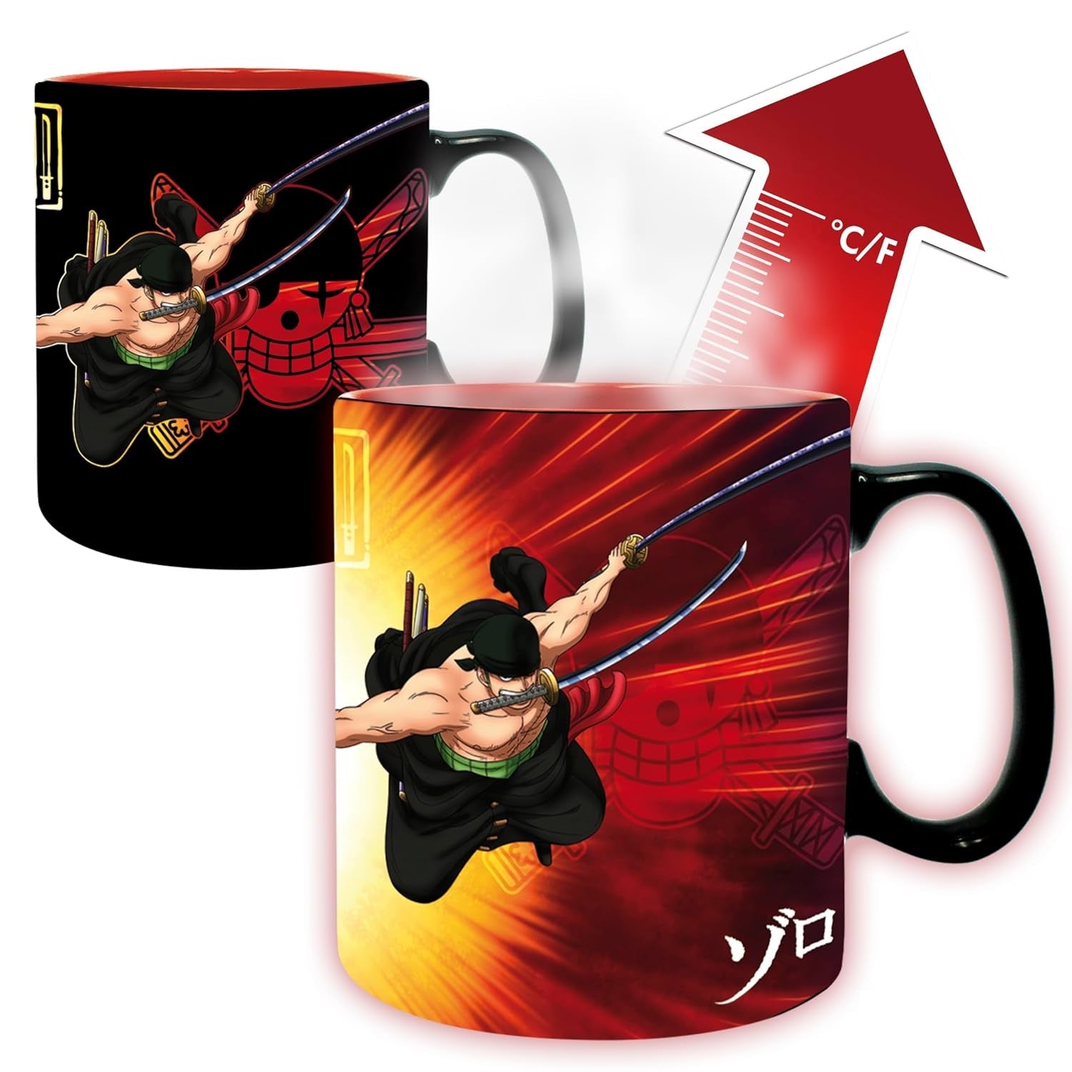 ABYstyle - One Piece - Zoro & Sanji - 16 oz Heat Change Mug