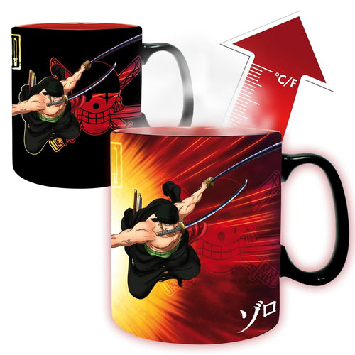 ABYstyle - One Piece - Zoro & Sanji - 16 oz Heat Change Mug