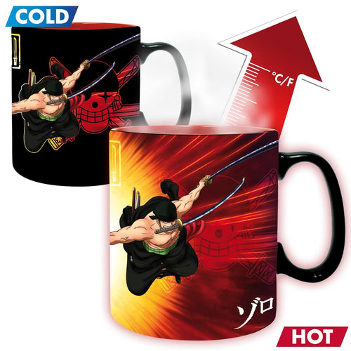 ABYstyle - One Piece - Zoro & Sanji - 16 oz Heat Change Mug