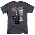 ACDC - Dirty Deeds - Adult Unisex Short Sleeve T-Shirt - Gray