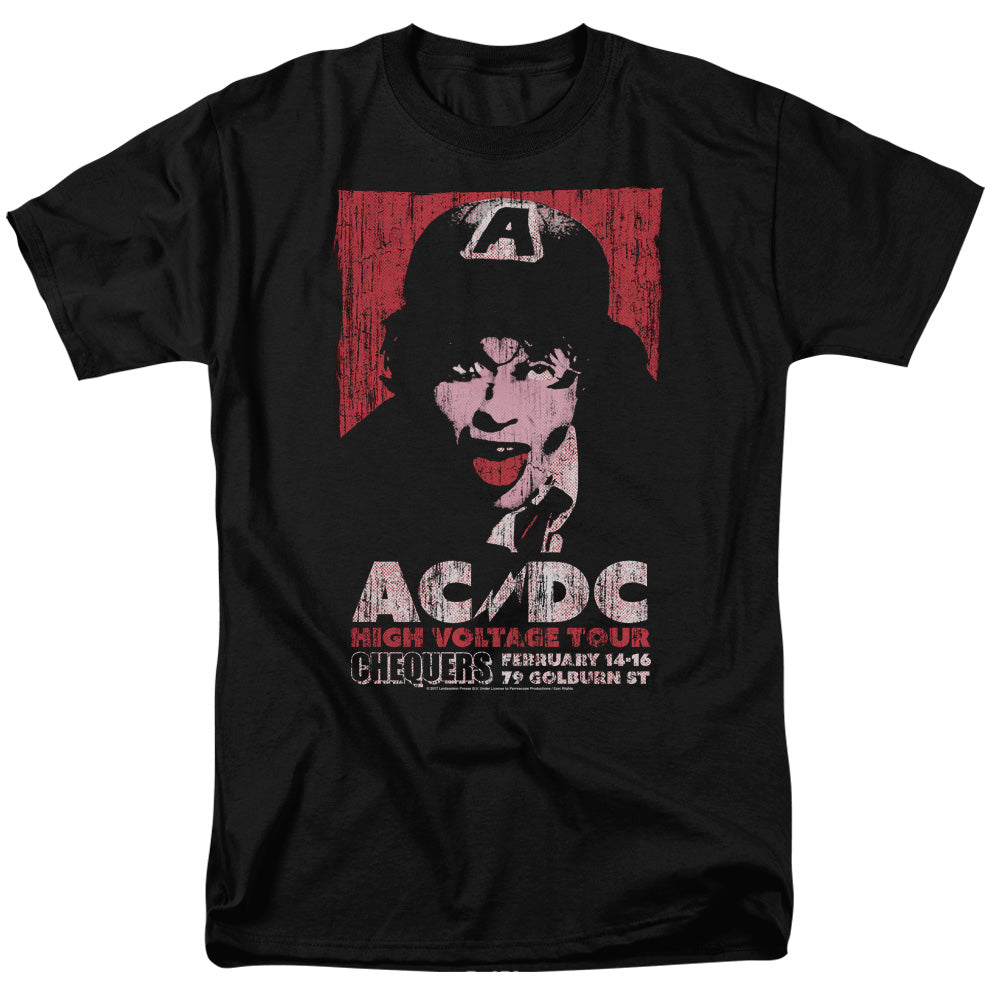 ACDC - High Voltage Live 1975 - Adult Unisex Short Sleeve T-Shirt - Black