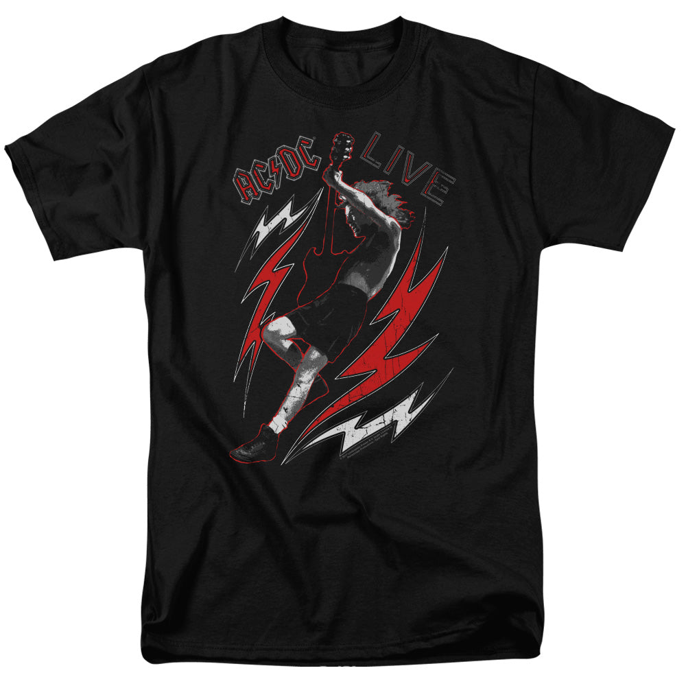 ACDC - Live - Adult Unisex Short Sleeve T-Shirt - Black
