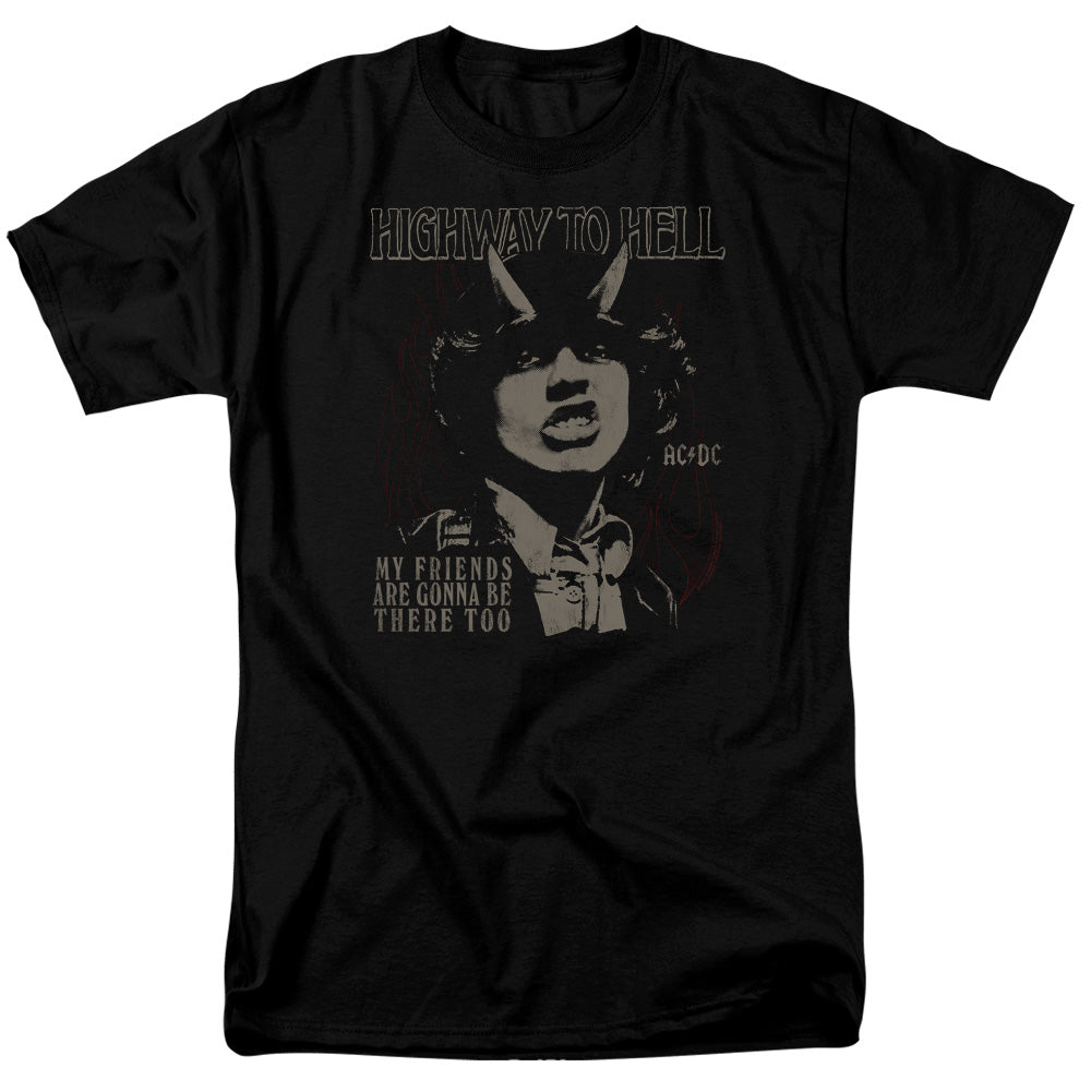 ACDC - My Friends - Adult Unisex Short Sleeve T-Shirt - Black