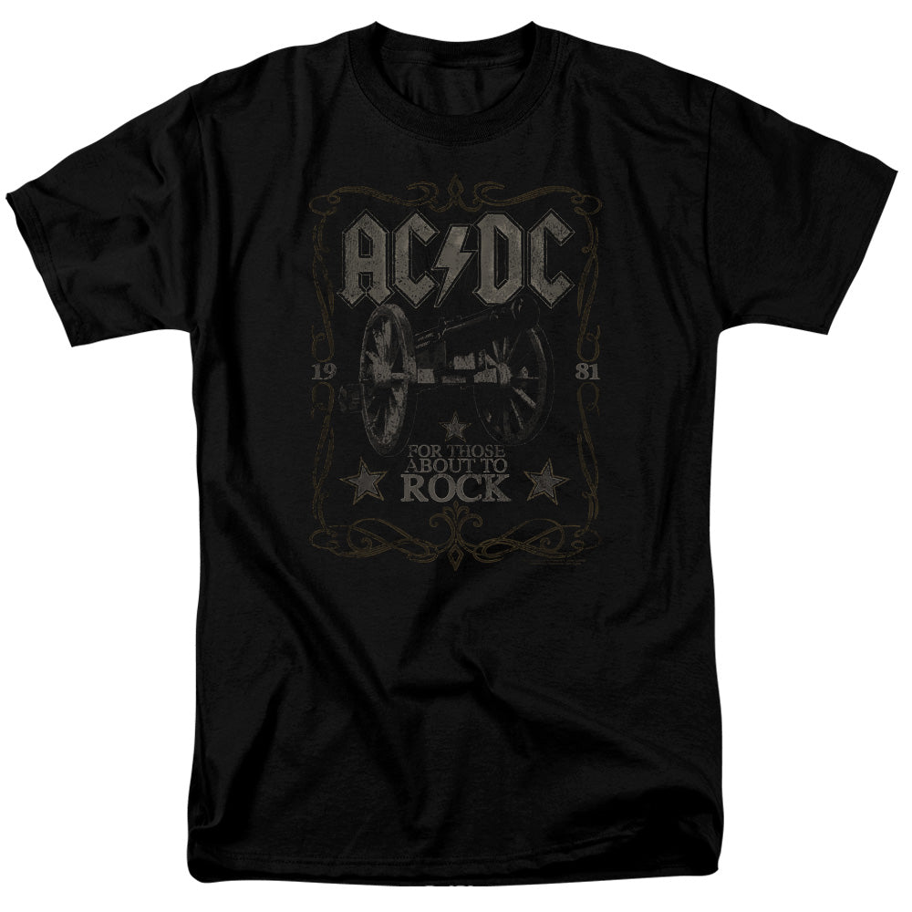 ACDC - Rock Label - Adult Unisex Short Sleeve T-Shirt - Black