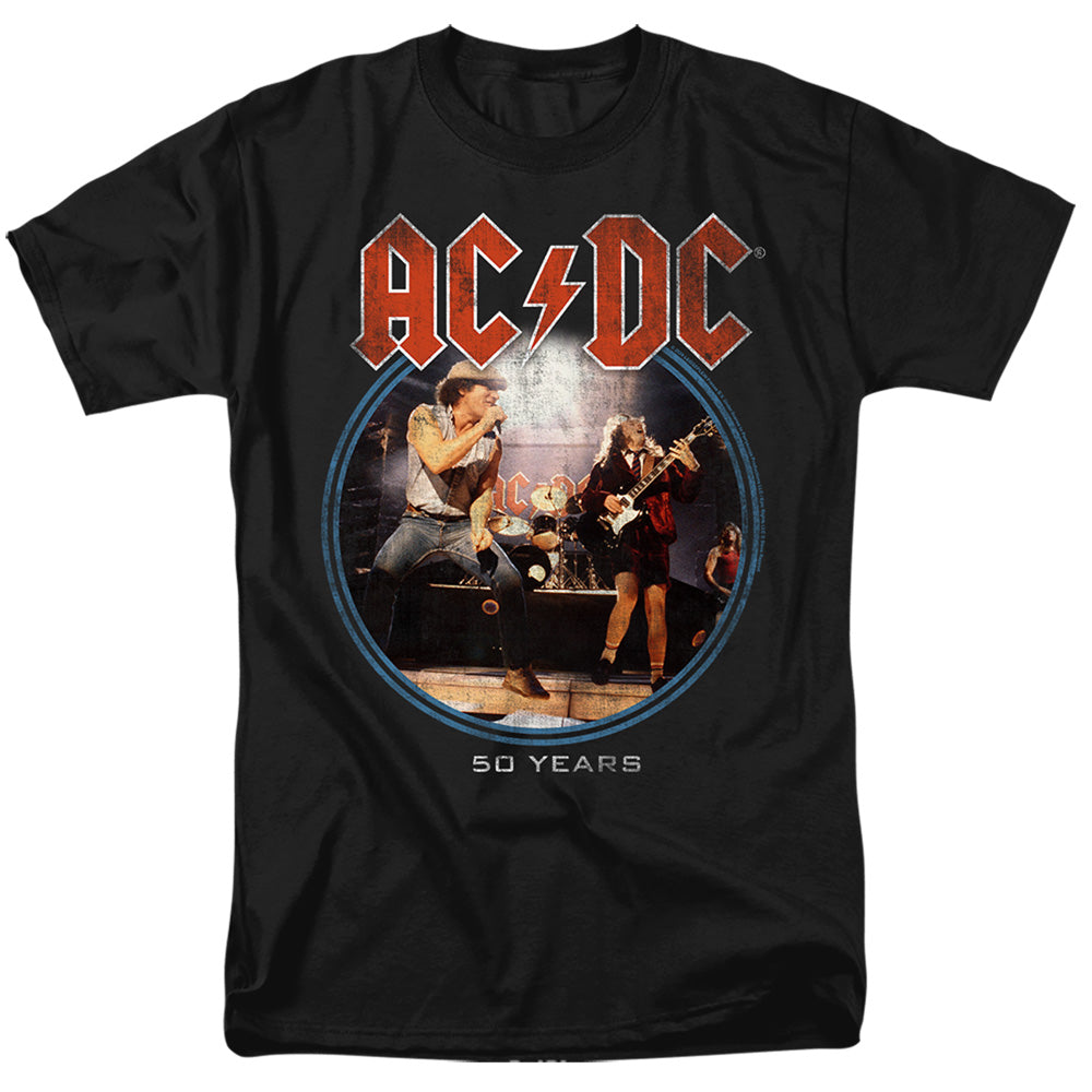 ACDC - Logo Tour - Adult Unisex Short Sleeve T-Shirt - Black