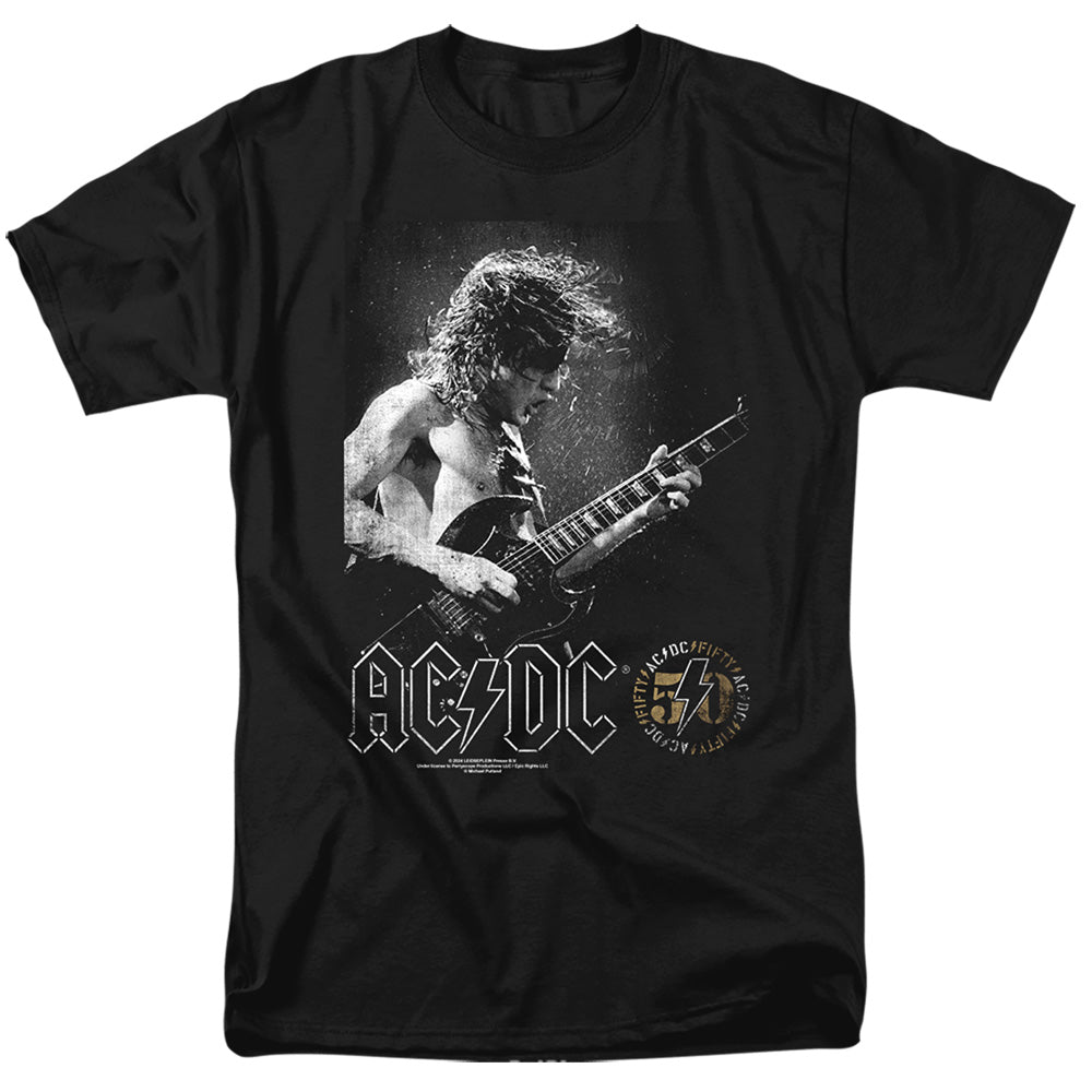 ACDC - Photo Guitar - Adult Unisex Short Sleeve T-Shirt - Black