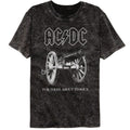 ACDC - About To Rock - American Classics - Solid Black Adult Short Sleeve Mineral Wash T-Shirt