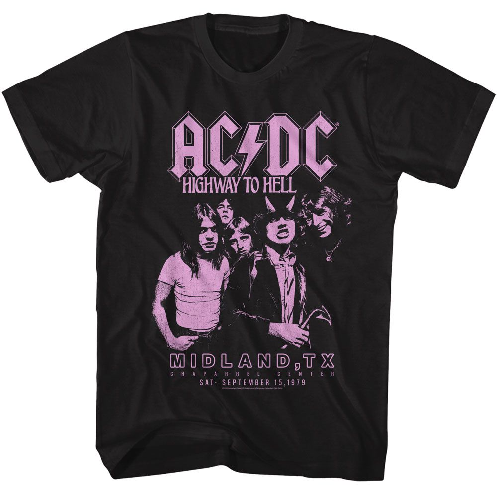ACDC - Midland Tx - Officially Licensed Adult Short Sleeve T-Shirt