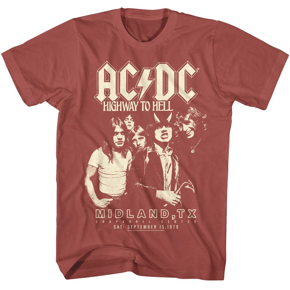 ACDC Highway To Hell Texas Officially Licensed Adult Short Sleeve T-Shirt
