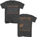 ACDC - Europe 1980 - American Classics - Solid Gray Adult Short Sleeve T-Shirt