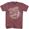 Aerosmith - Get Your Wings - American Classics - Heather Red Adult Short Sleeve T-Shirt