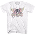Aerosmith - Faded Pinks - American Classics - Solid White Adult Short Sleeve T-Shirt