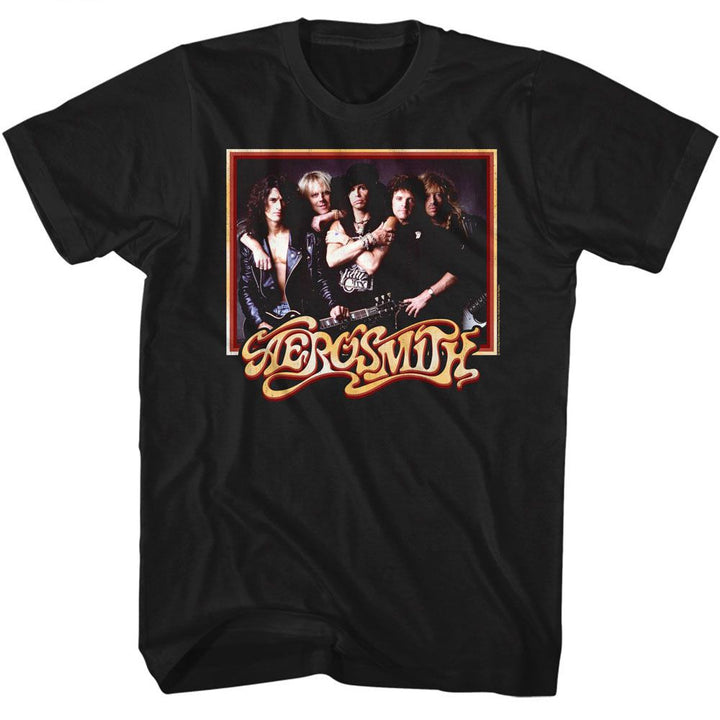 Aerosmith - Squaresmith - American Classics - Solid Black Adult Short Sleeve T-Shirt