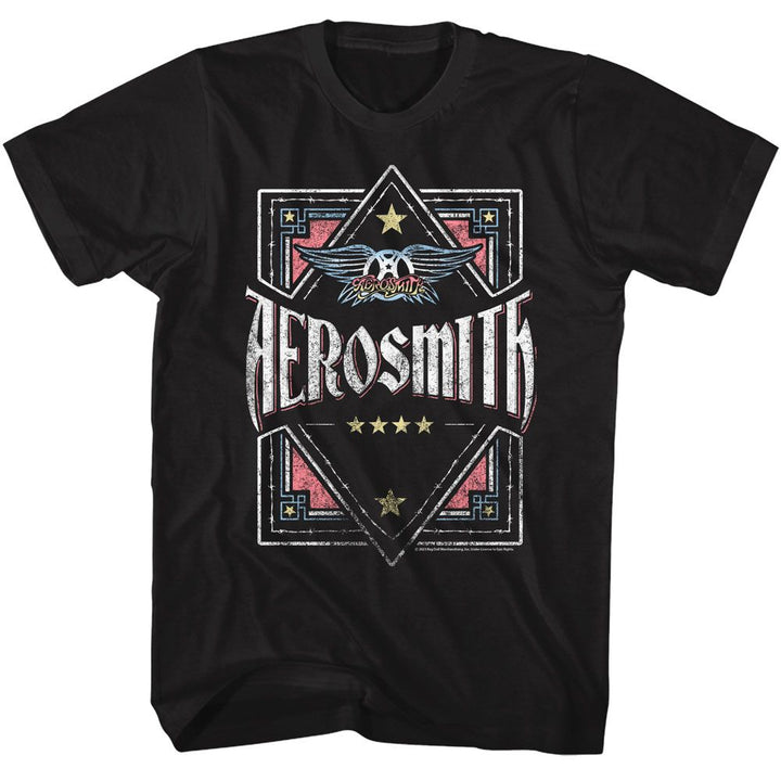 Aerosmith - Box - American Classics - Solid Black Adult Short Sleeve T-Shirt