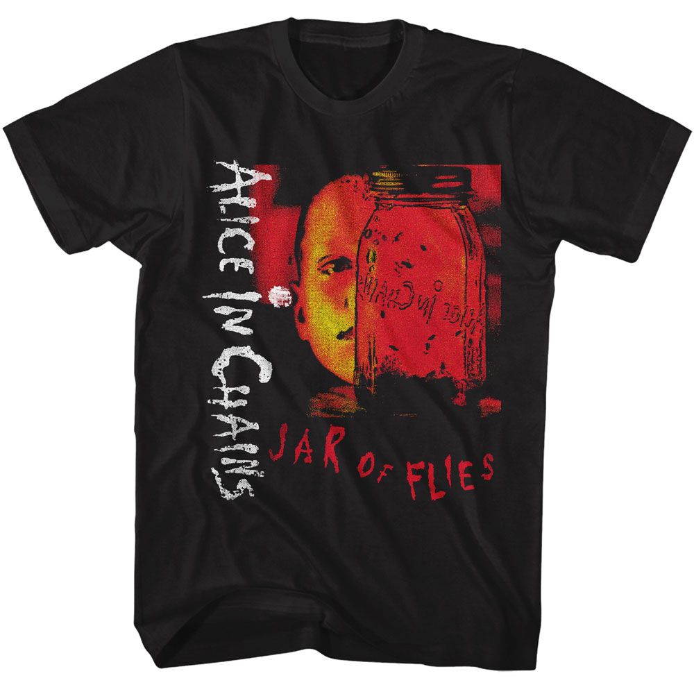 Alice In Chains - Jar Of Flies - American Classics - Solid Black Adult Short Sleeve T-Shirt