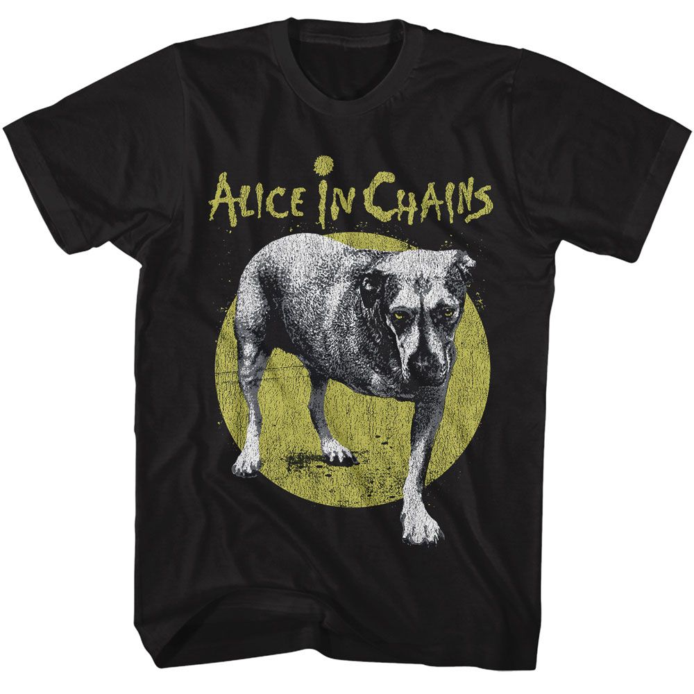 Alice In Chains - Self Titled - American Classics - Solid Black Adult Short Sleeve T-Shirt