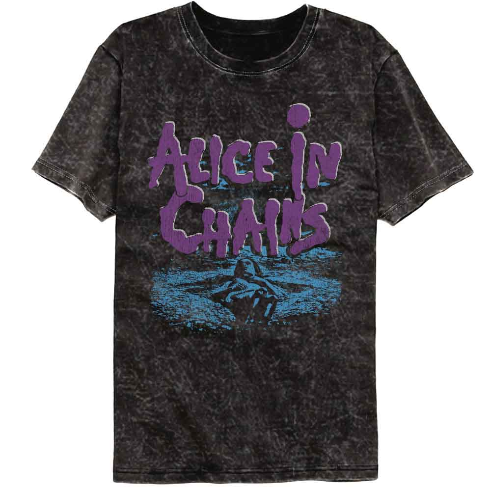 Alice In Chains - Dirt - American Classics - Solid Black Adult Short Sleeve Mineral Wash T-Shirt