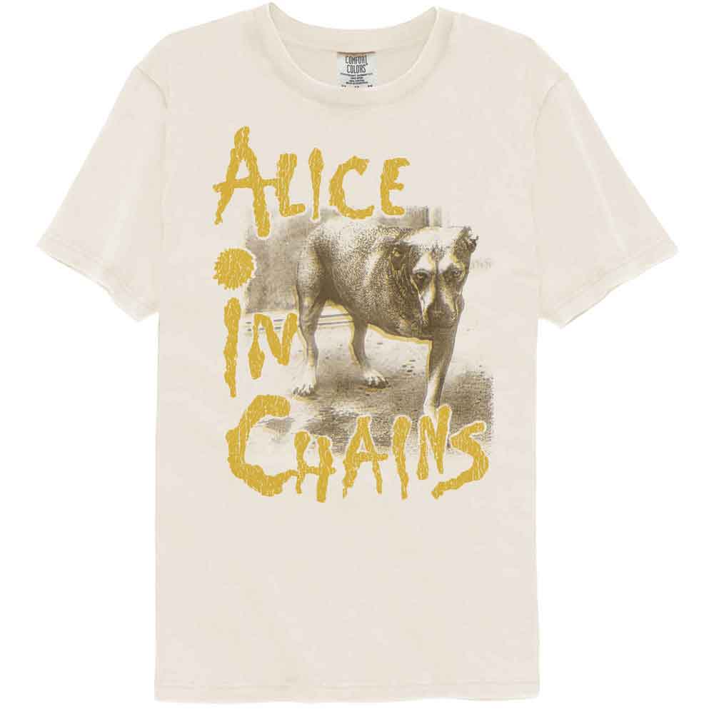 Alice In Chains - Sepia Tripod - American Classics - Solid Beige Adult Short Sleeve Comfort Color T-Shirt