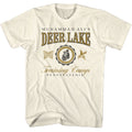 Muhammad Ali - Deer Lake Varsity Vintage - American Classics - Solid Off-White Adult Short Sleeve T-Shirt