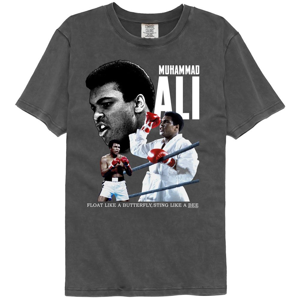 Muhammad Ali Float Like Officially Licensed Adult Short Sleeve Comfort Color T-Shirt