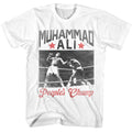 Muhammad Ali - Heavyweight Peoples Champ - American Classics - White Solid Adult Short Sleeve T-Shirt