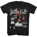 Muhammad Ali - The Greatest - American Classics - Black Solid Adult Short Sleeve T-Shirt