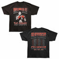 Muhammad Ali - Fight Tour - Bronx Oversized Short Sleeve T-Shirt - Front & Back Print - Black