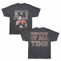 Muhammad Ali - Greatest - Bronx Oversized Short Sleeve T-Shirt - Front & Back Print - Gray