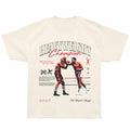Muhammad Ali - Heavyweight Champion - Bronx Oversized Short Sleeve T-Shirt - Front Print - Off-White
