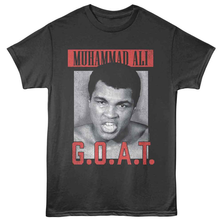 Muhammad Ali - Goat - Licensed Adult Unisex Short Sleeve T-Shirt - Smoke