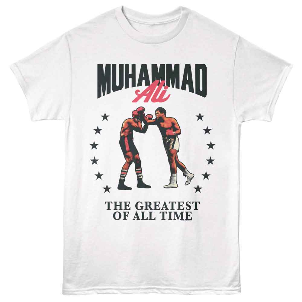 Muhammad Ali - In Stars - Adult Short Sleeve T-Shirt - White