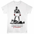 Muhammad Ali - Champion - Front Print Adult Short Sleeve Solid T-Shirt - White