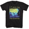 Alanis Morissette - Tricolor Jagged Little Pill - American Classics - Solid Black Adult Short Sleeve T-Shirt