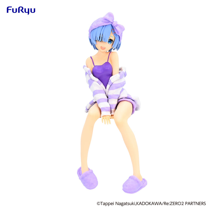 FuRyu Re:Zero Rem Room Wear Purple Color Version Noodle Stopper Figure