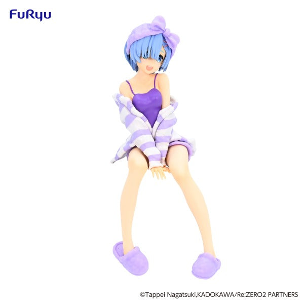 FuRyu Re:Zero Rem Room Wear Purple Color Version Noodle Stopper Figure